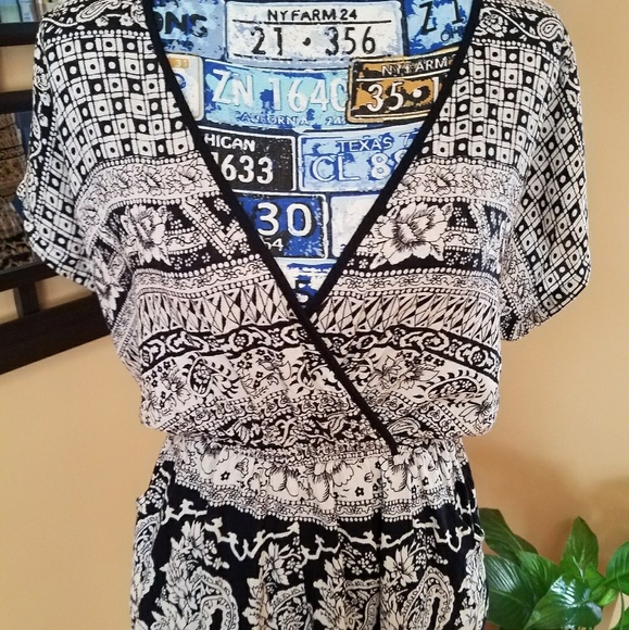 (HOLD) FLORAL DESIGN ROMPER SHORTS - Picture 7 of 8